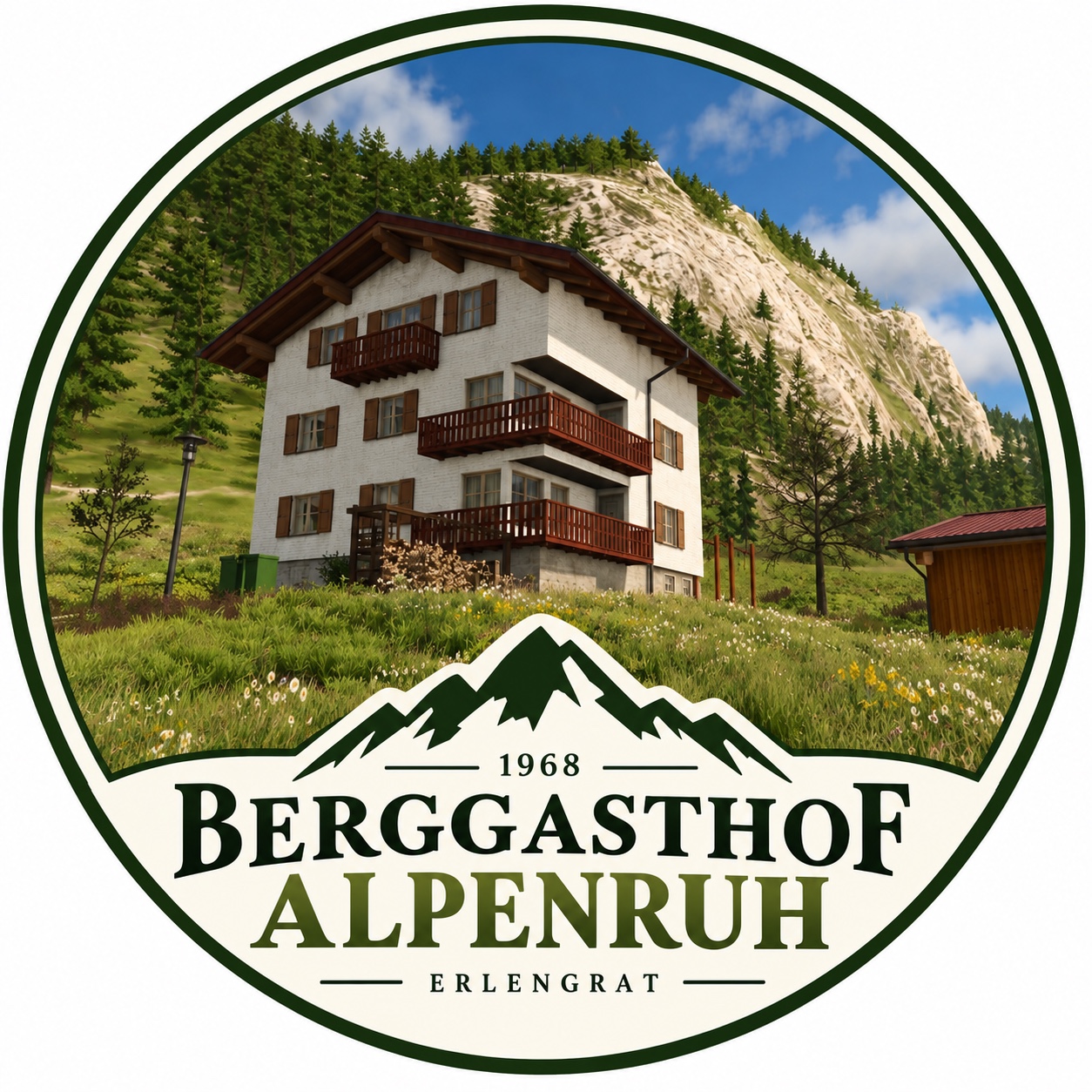 Logo des Berggasthofs Alpenruh